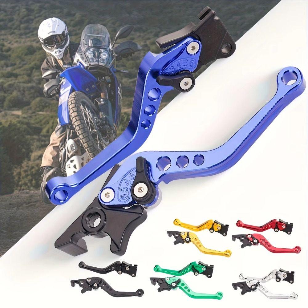 1Pair Double Disc Motorcycle Brake Handle Motorcycle Handlebar Levers Dirt Bike Handle Grips
