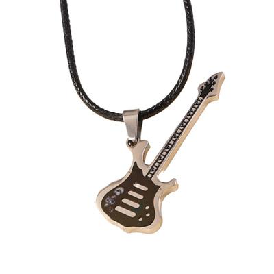 Jewelry Necklace For Women ,Versatile Stainless Steel Material ,Personalized Guitar Pendant Necklace ,Dopamine Jewelry 