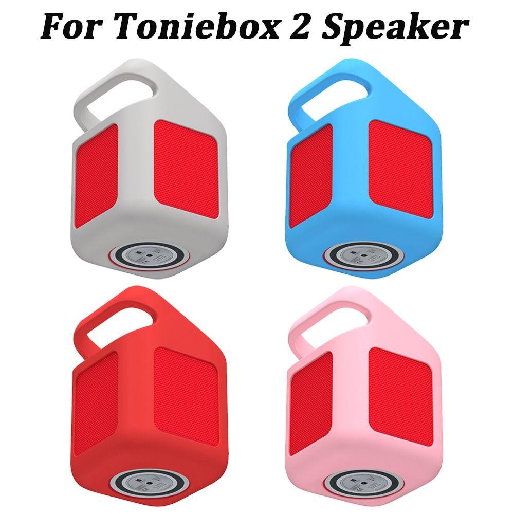 Silikonowa Osłona Głośnika Przenośna Pokrowiec do Przechowywania Muszla dla Toniebox 2 Akcesoria do Odtwarzacza Audio