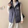 Vest for Women Thickened Down Casual Autumn Winter Oversize Sleeveless Tops Vest High Neck Vest