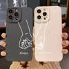 Carcasă de telefon pentru iPhone 16, 15, 14, 13, 12, 11 Pro Max, 16E, 7, 8, Pus, XR, XS, X, SE, rezistentă la șocuri, cu textură moale, „Fete cele mai bune prietene pentru totdeauna”