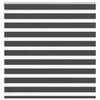 VidaXL Store Zèbre Noir 145x150 Cm Largeur Du Tissu 140,9 Cm Polyester, Store Enrouleur Zébré, Store Zébré Pour Fenêtre, 4014244