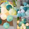 Outdoor LED Cotton Ball String Lights - Perfect for Tents, Weddings, Parties, and Birthdays
