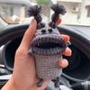Hand-Crocheted Car Key Fob Cover, Big Mouth Key Protector, Cute Yarn Keychain for Car Keys, Unique Handmade Gift Car Key Cases