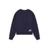 WE11DONE Ss22 Letter Logo Print Crewneck Long Sleeve Sweatshirt Unisex Sweatshirt Navy-Blue WD-TS1-22-548-U-NV