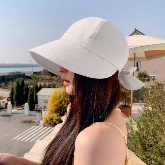 Wide Brim Sun Hat Solid Color UV Resistant Quick-Drying Lightweight Breathable Fisherman Hat Outdoor Camping Cap