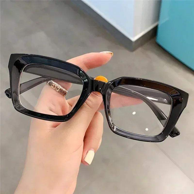 Oversized Square Reading Glasses Men Women Portable Large Frame High-definition Presbyopia Eyeglasses Diopter 0~+ 3.5
