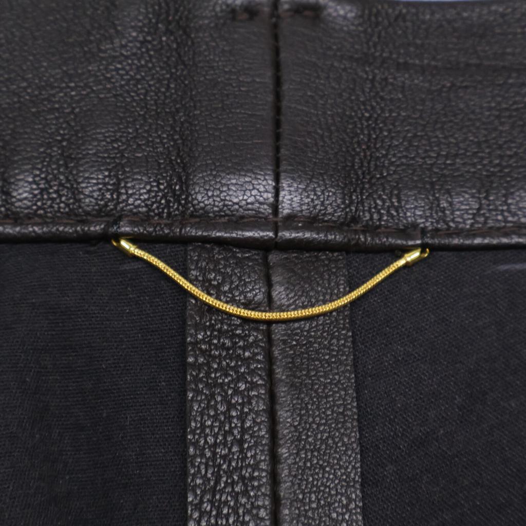 Deuxieme Classe Brown Leather Pants Bottoms 36 BrownUsed