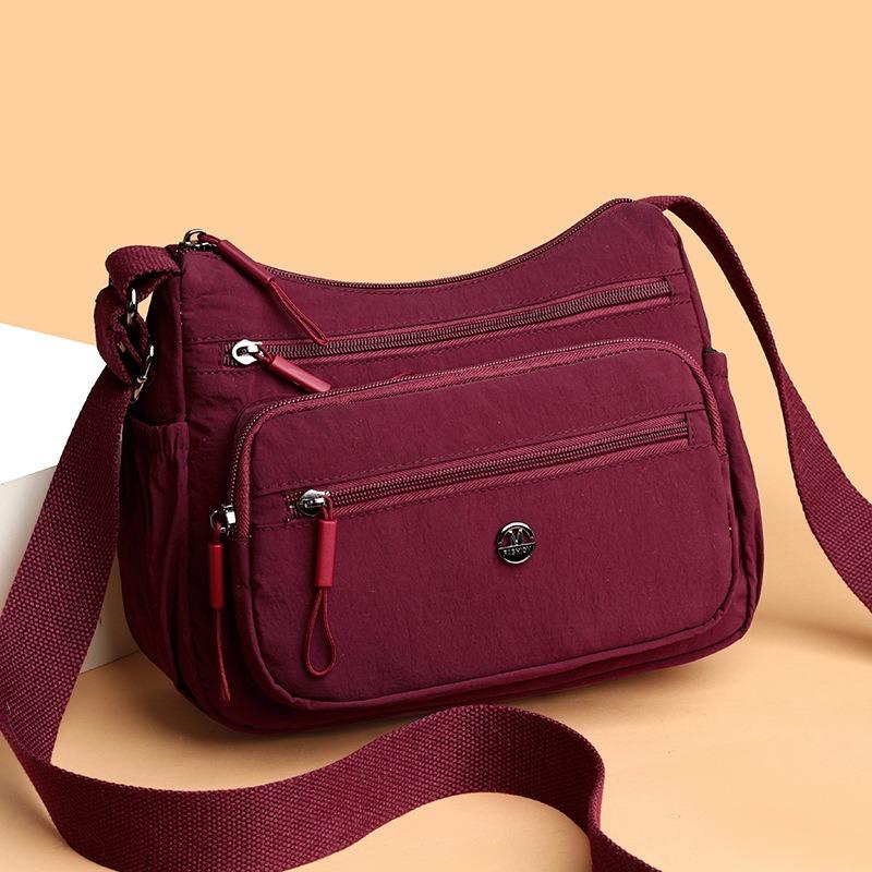 Female Crossbody Single Shoulder Lightweight Nylon Cloth Bag