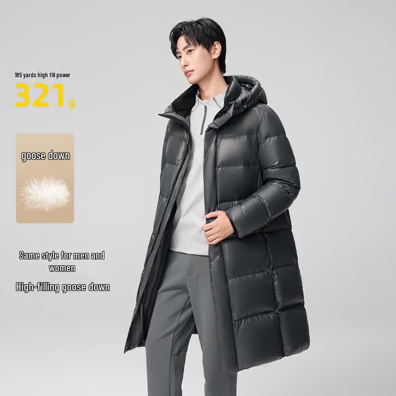 Snow Flying Obsidian Collection Men s Hooded Goose Down Jacket 180/100A
