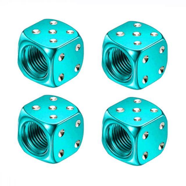 4 Stück Aluminium-Ventilkappen für Autoreifen, Sechskant-Legierung, luftdichte Abdeckung, wasserdicht, staubdicht, für Autos, Motorräder, LKWs, Fahrräder