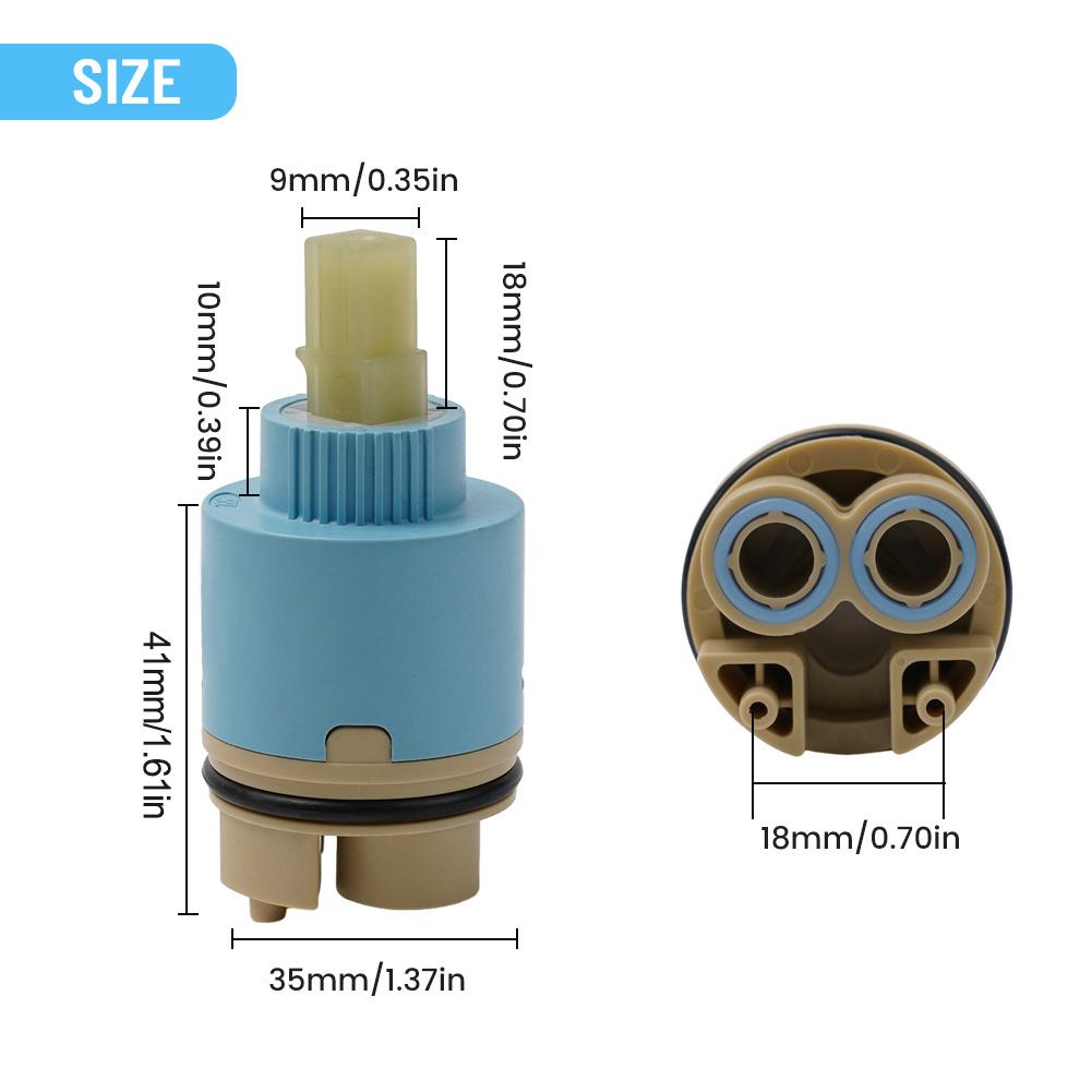 Lever Tap Mixer Tap Cartridge Shower Bath Basin Bathroom 35/40mm Ceramic Disc Fittings Parts Fit For Most Sink Faucets