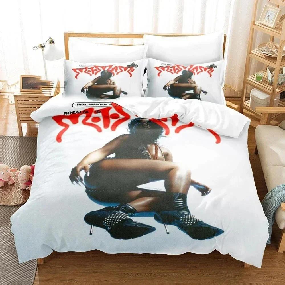 

Rosalia Album Motomami Bedding Set Duvet Cover Sheet Printed Bed Set Pillowcase Bed Full Queen King Size Comforter Bedroom 135x200cm