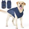 Jaquetas acolchoadas de algodão para animais de estimação de outono e inverno, coletes espessados para cães, casacos quentes de gola alta para cães grandes, médios e pequenos, fatos de esqui