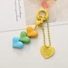 Acrylic Colorful Heart-Shaped Pendant DIY Phone Case Accessories