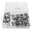 75pcs Sea Fishing Rod Guide Set Tip Repair Kit Fishing Rod Parts Fishing Accessory