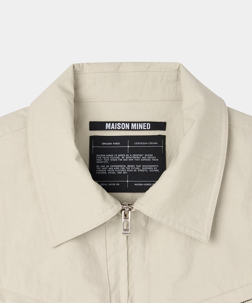 Maison Mined Overlayed Pocket Blouson Beige