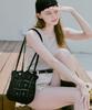Slowslowly Lily Handmade Metallic Crochet Big Shoulder Bag _ Black