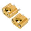 Pair 22mm 28mm 1 8in 7 8in Motorcycle Handlebar Mount Clamps Riser Adapter CNC Aluminum Alloy