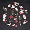 20Pcs Alloy Mixed Color Christmas Pendant Necklace Bracelet Decor Craft DIY Making Jewelry