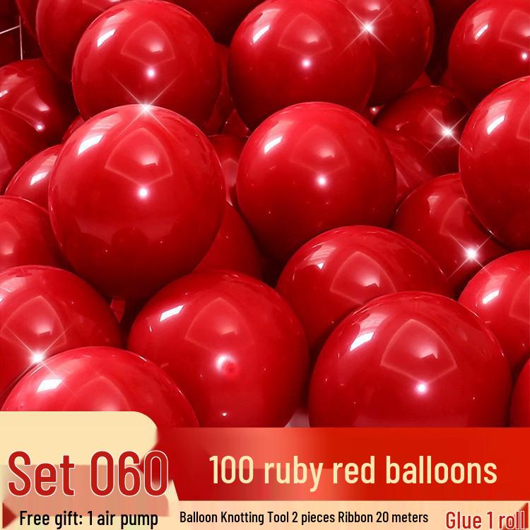Honeymoon Love Heart Balloon Ceiling Set for Wedding and Bedroom Decor