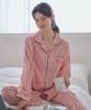 HYPHEN Kiss Me Seiden-Passform Unisex Langarm-Pyjamaset