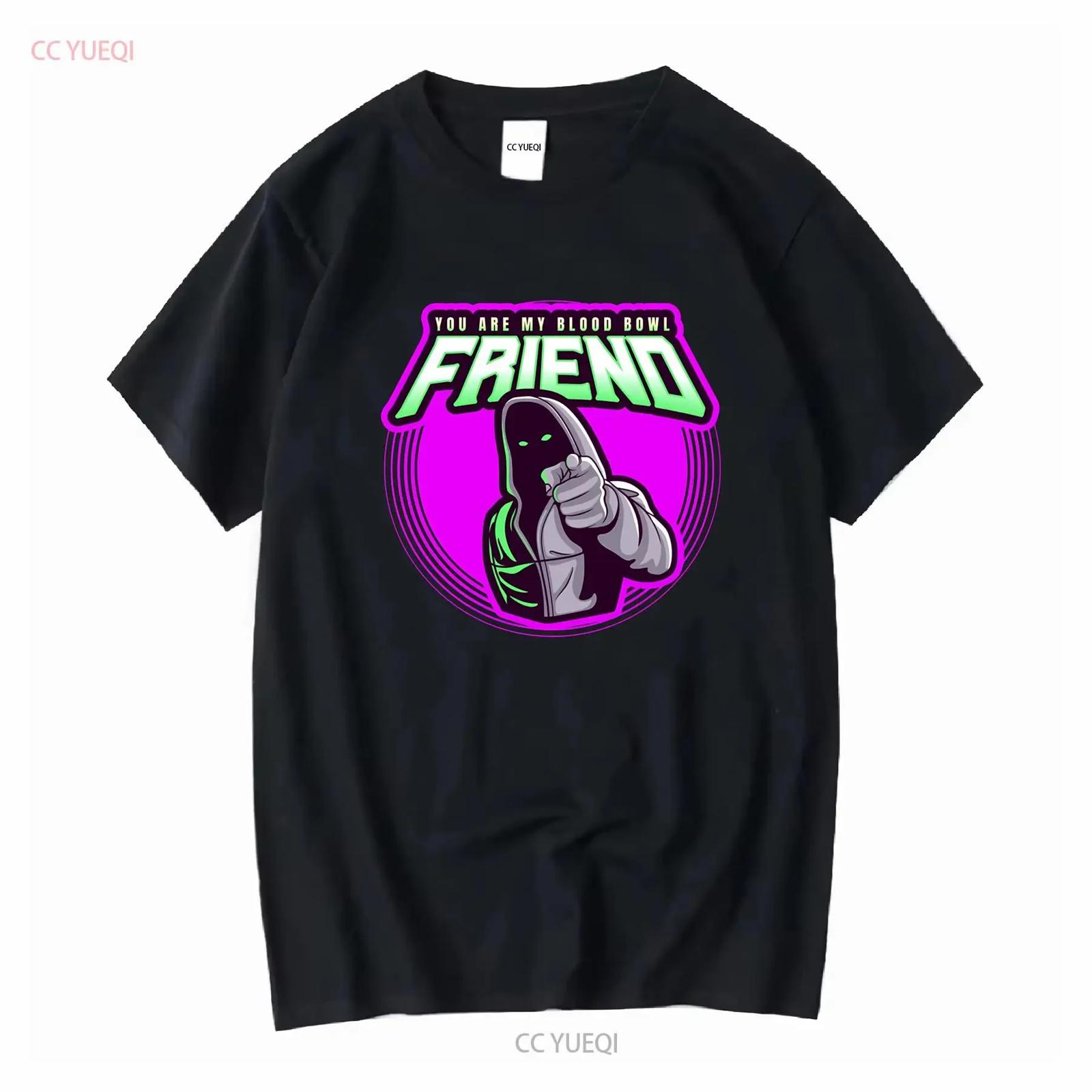 

NWT You Are My Blood Bowl Friend Cool T Shirt long or short sleeves vintage Washed designer clothes Soft streetwear fashion S разноцветный