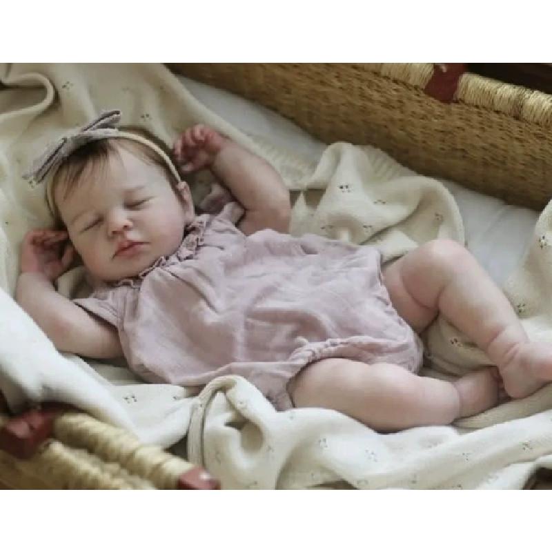 Loulou Reborn Baby Puppe Silikonhaut Realistische Spielzeug Für Sammler Und Kinder