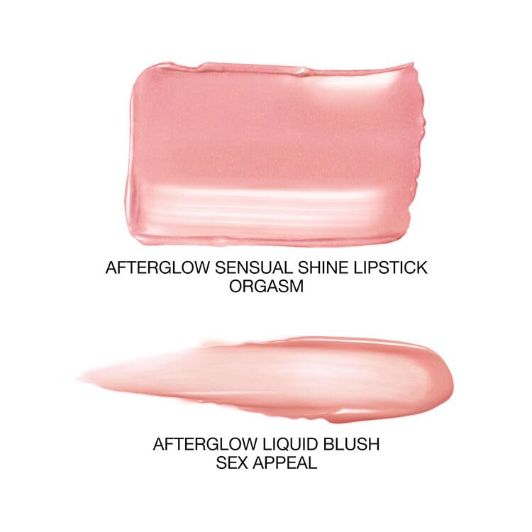 NARS Afterglow Lipstick Mini Liquid Blush Duo 04494 777 SEX APPEAL Peach Pink Golden Soft Peach KARAT COLLECTION 2024 Holiday Limited & / ORGASM, / &