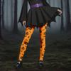 Damen Casual Mode Outdoor Halloween Bedruckte Slim Elastische Yogahose Cropped Hose