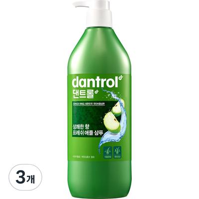 Shampoo Dantrol Fresh Apple, profumo rinfrescante, 820 ml, 3 unità