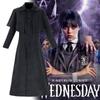 Wednesday Addams Season Two Cosplay Costume With Polyester Blazer For Halloween Parties