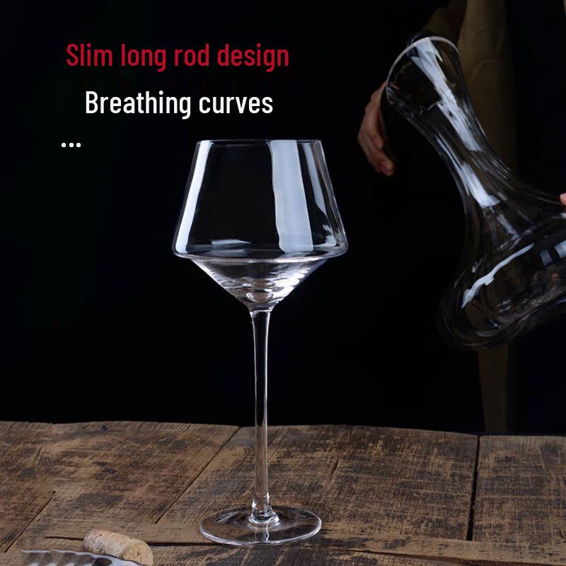 Shangqi Transparent Reusable Plastic Red Wine Glass Set (2-Pack)