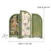 Mini Folding Screen 3 Panel Divider Ornament Desk Decorative for Living Room Decor