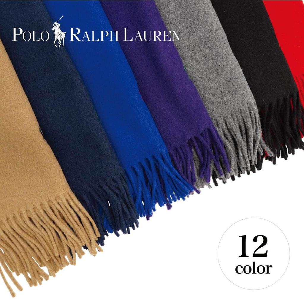 POLO RALPH LAUREN Recycled Wool Muffler One Size Fits and (PC0476) Navy, All, Men's Women's [Used]