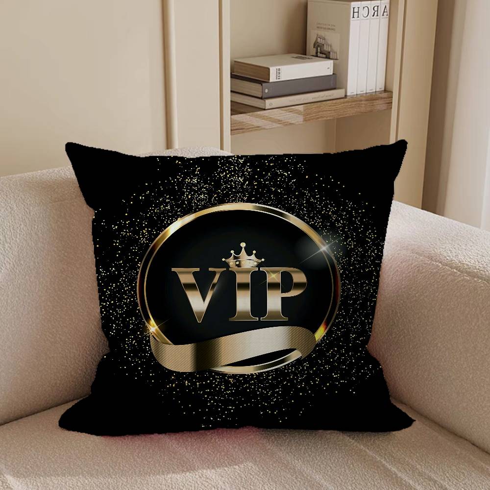 V-VIP Mitglieder Kissenbezug Kissenbezug Polsterung Sofa Zierkissen Heimdekor Kissenbezug