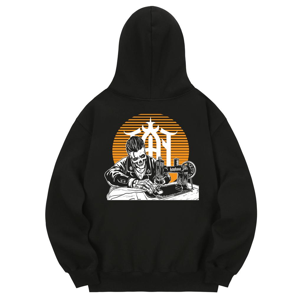Khb0157 Khan Custom Style Fleece-Lined Hoodie - Black
