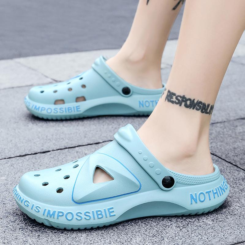 Fashion Sandals Women Waterproof Slippers Summer Outdoor Women Slides Soft Sole Garden Shoes Men Indoor Classic Nursing Clogs Sandals