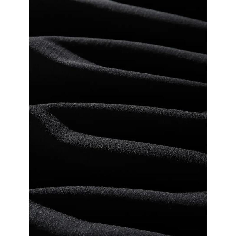 Europäische Größen Locker geschnittenes lässiges T-Shirt mit weißem Textdruck auf schwarzem Shirt für Herren Lustiger sarkastischer Spruch T-Shirt - für ganzjährigen Tragekomfort & soziale Outfits