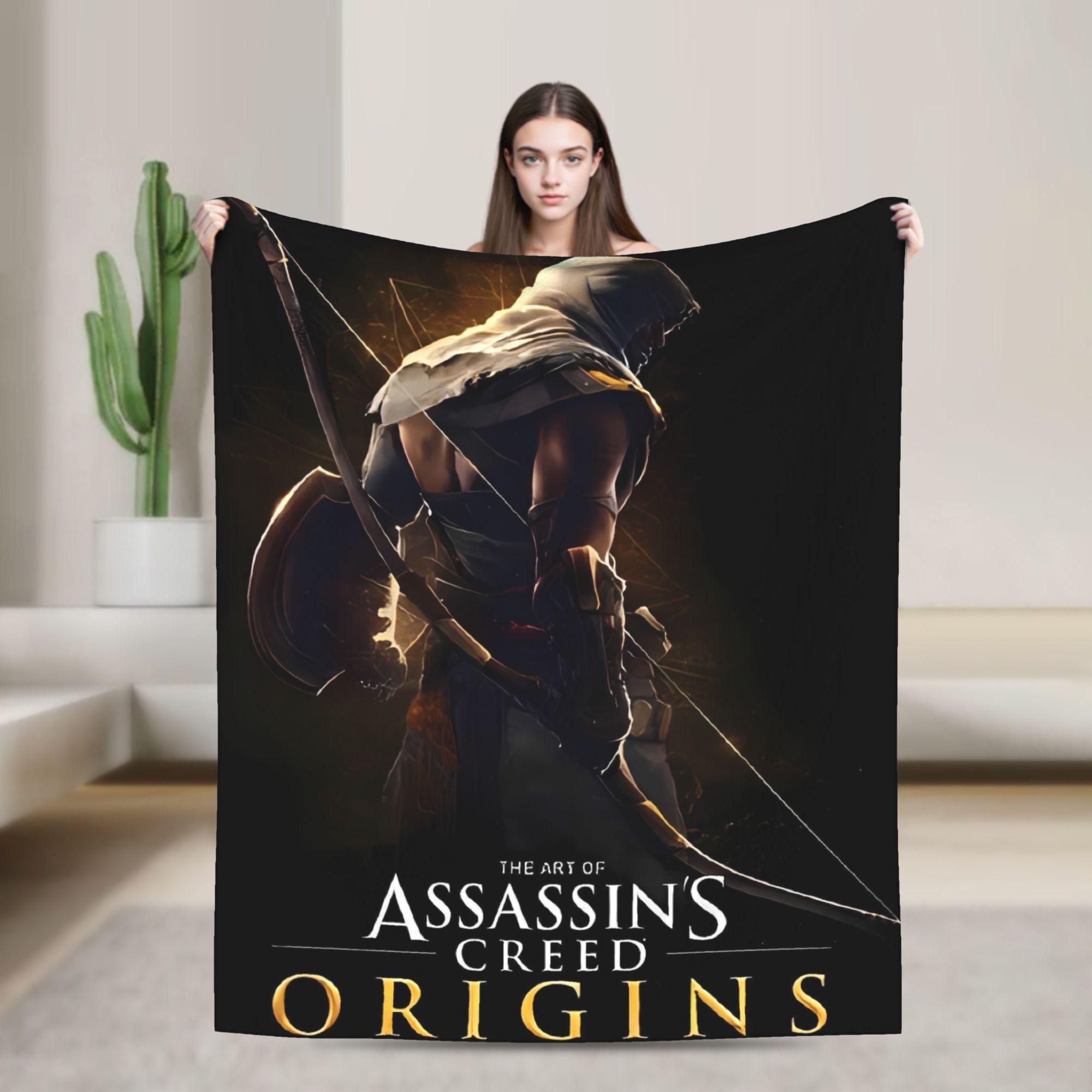Dunika Chen Unisex Anime A-Assassins Game C-Creeds Blankets Warm Soft Plush Bedding Throws For Couch Chair Travel Flannel Bedspread Bed Cover