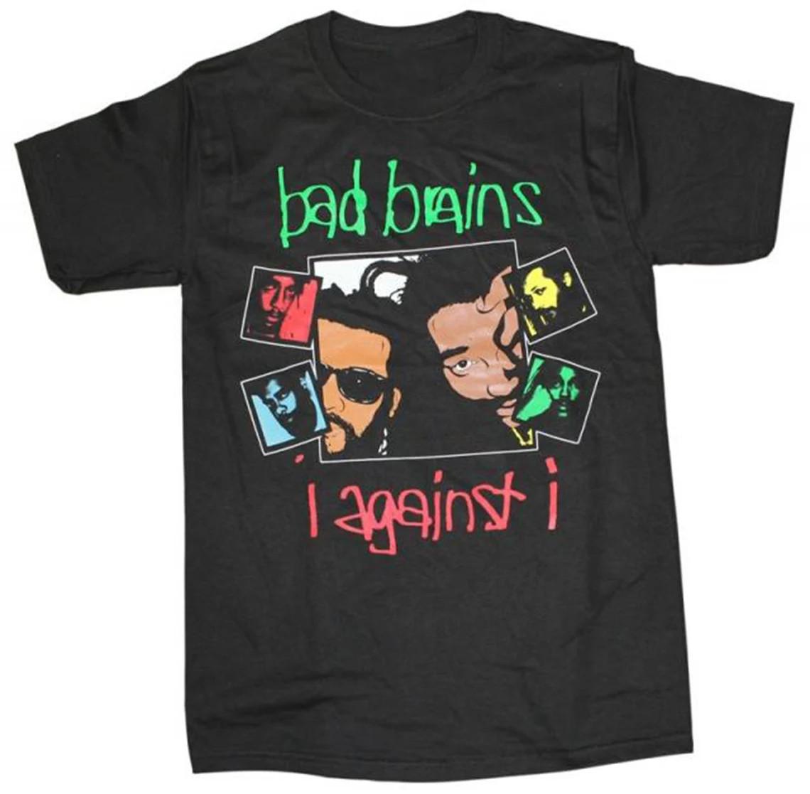 Brains  Band  Black  Cotton  Full Unisex T-Shirt XXXXL