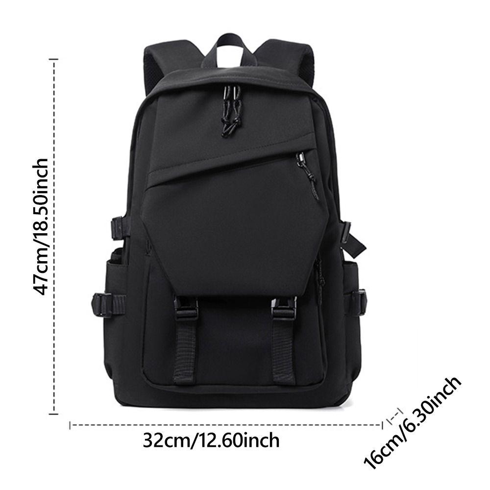 Durable Business Men's Backpack Black Large Capacity Travel Backpack Waterproof Lightweight Laptop Backpack