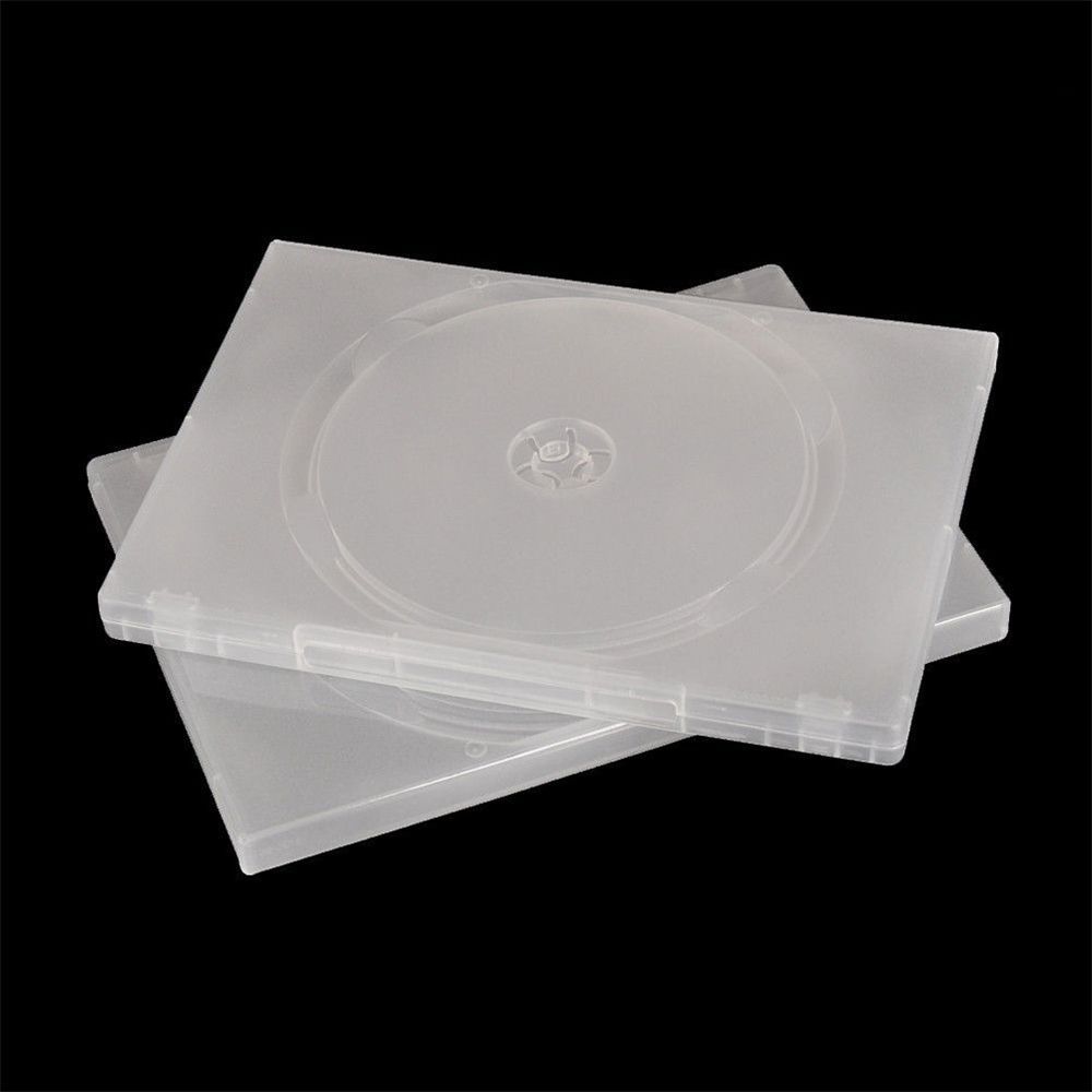 Full Wrap Plastic Storage for  3 Disc Clear Movie Box DVD Case Disc Holders CD Bags