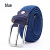 Stylish Men's and Women's Elastic Woven Belt with Pin Buckle