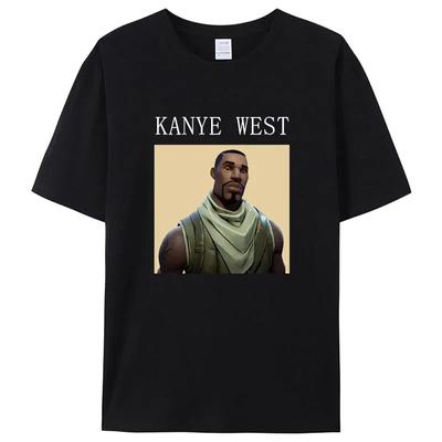 Rolig Kanye West Meme T-shirt Herr Vintage Hip Hop Rap Style T-shirt Herr Dam Kortärmad Bomulls T-shirt överdimensionerad Streetwear