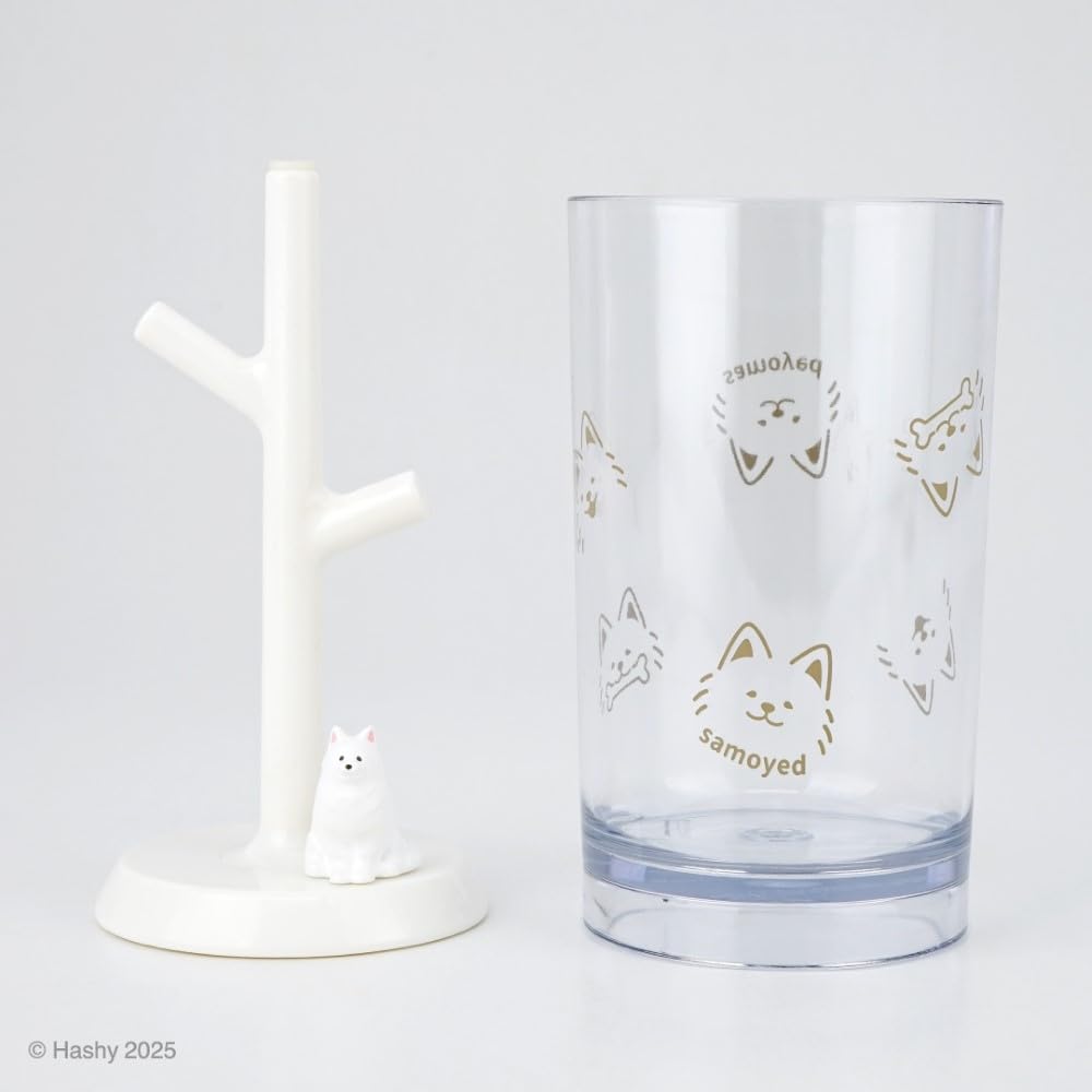 Hashy Top-in Gargle Cup & Stand for Samoyeds, HB-3556