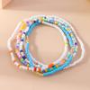 Bohemian Kleurrijke Kralen Enkelsieraden voor Vrouwen Handgemaakte Elastische Enkelband Zomer Strand Voet Sieraden Cadeau