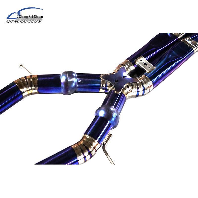 Titanium Remote Control Muffler Exhaust for Porsche Panamera 971/2.9T
