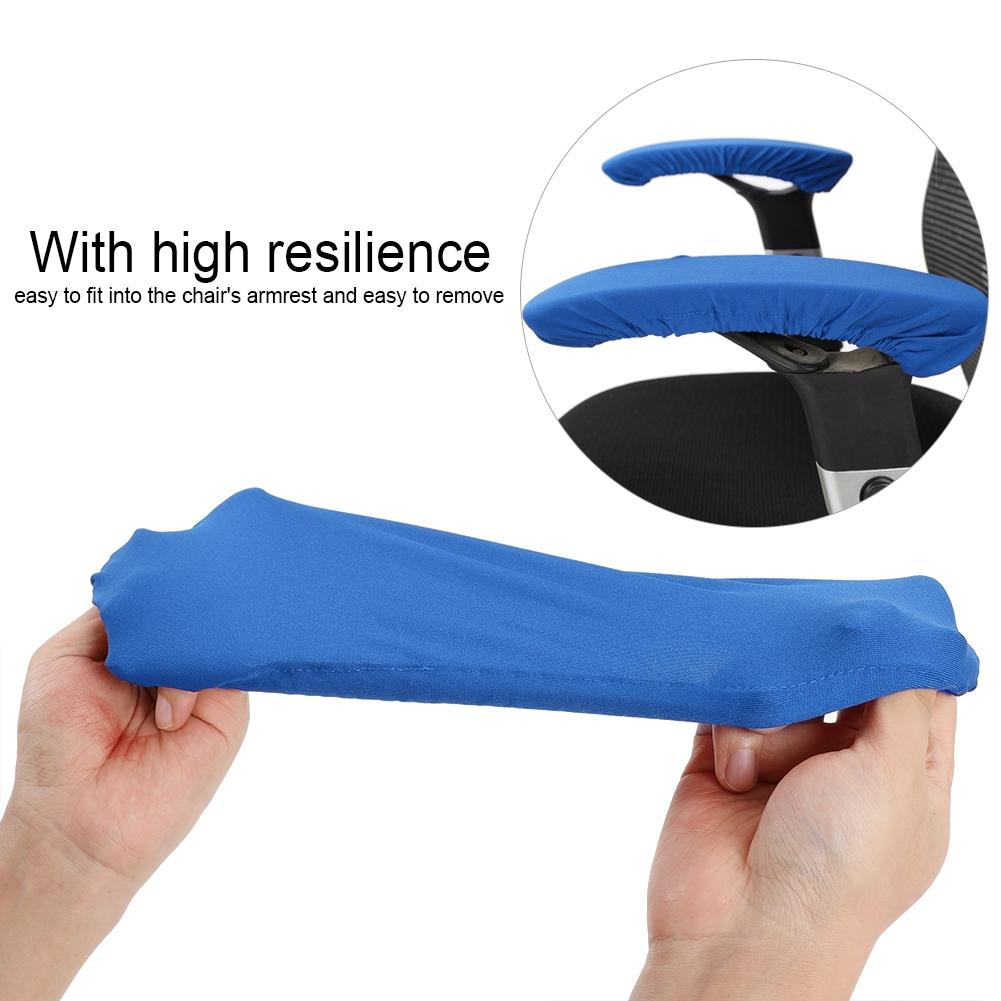One Pair Elastic Stretchable Office Chair Armrest Covers Removable Computer Chair Arm Protector