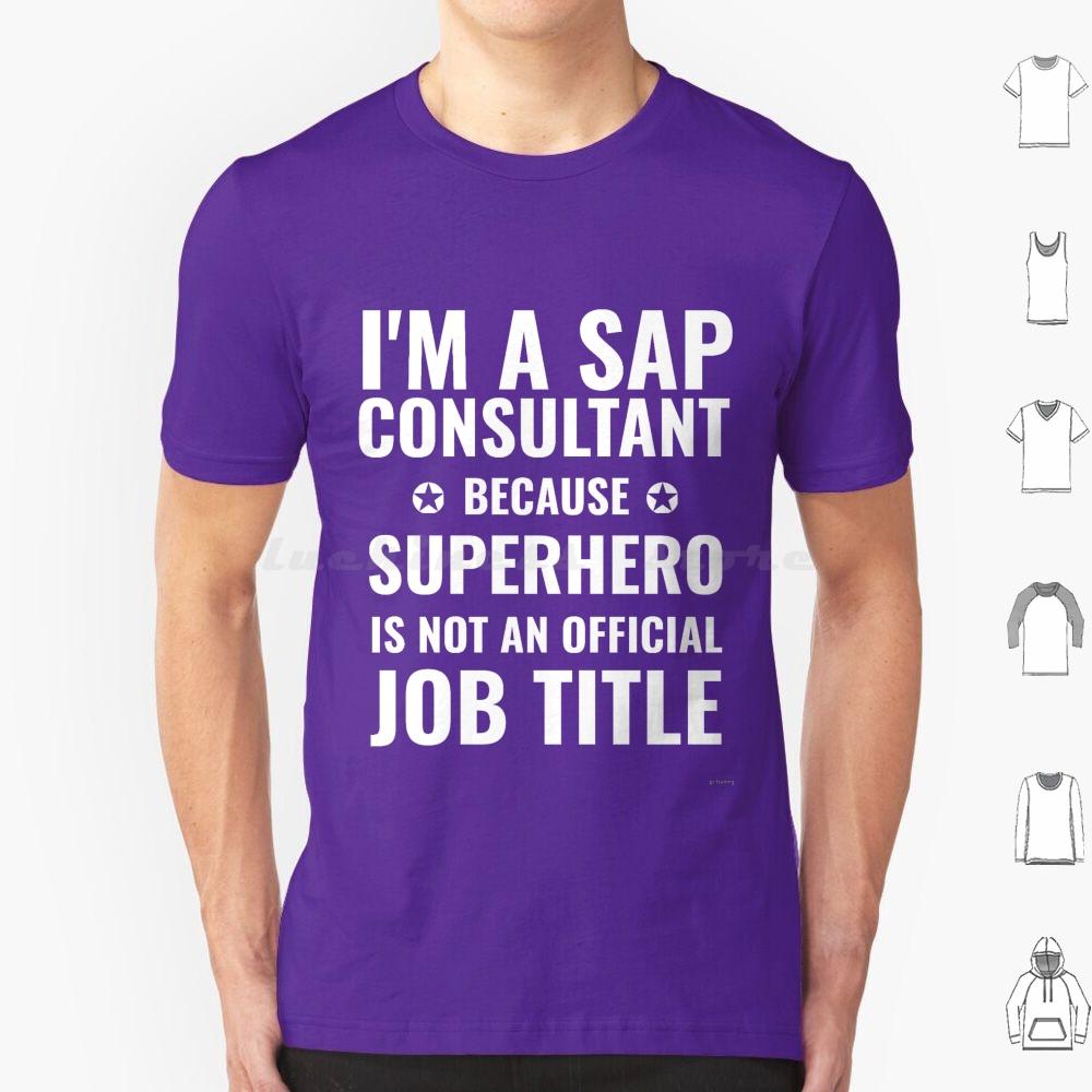Sap Consultant Superheld Jobtitel T-Shirt Herren Damen Kinder 6XL Lustiger Computer Nerd Sap Consultant Jobtitel Superheld